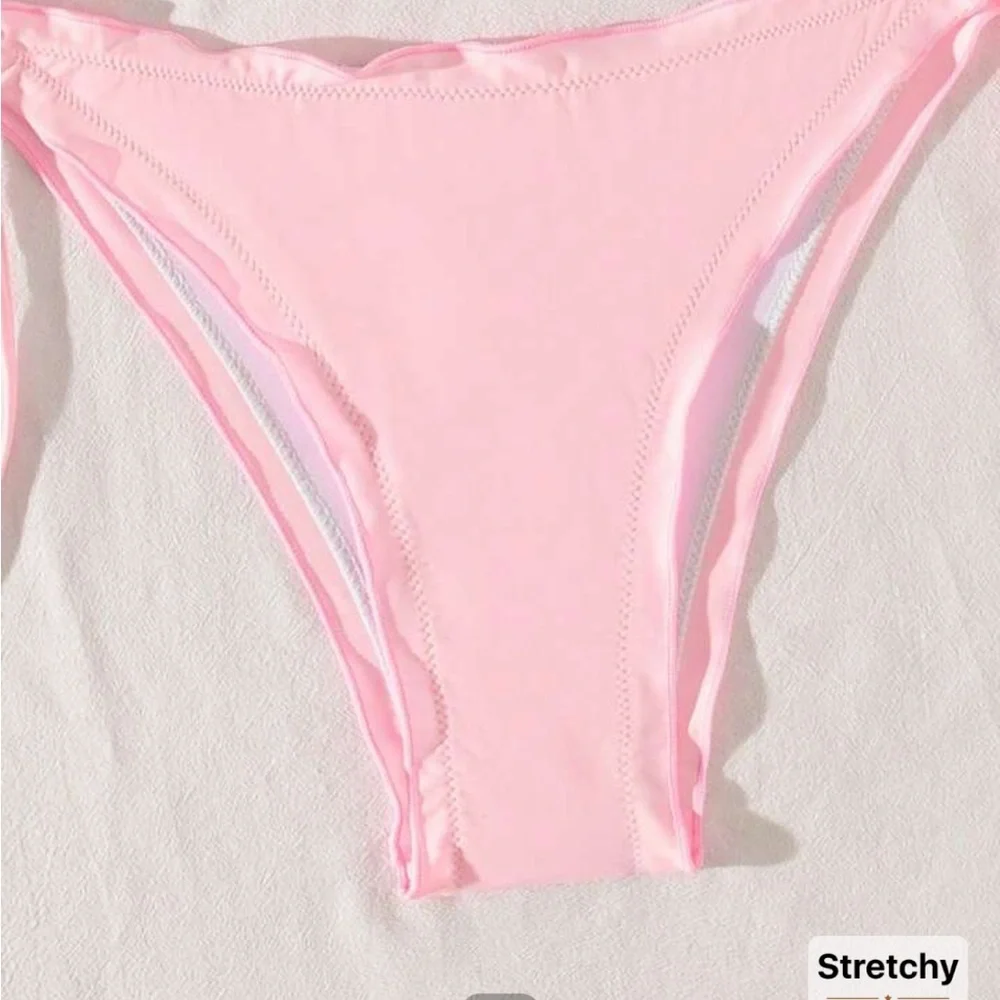 Pink Ruffled Bikini Set - Picture 5 of 5